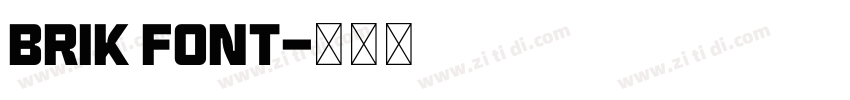 Brik Font字体转换